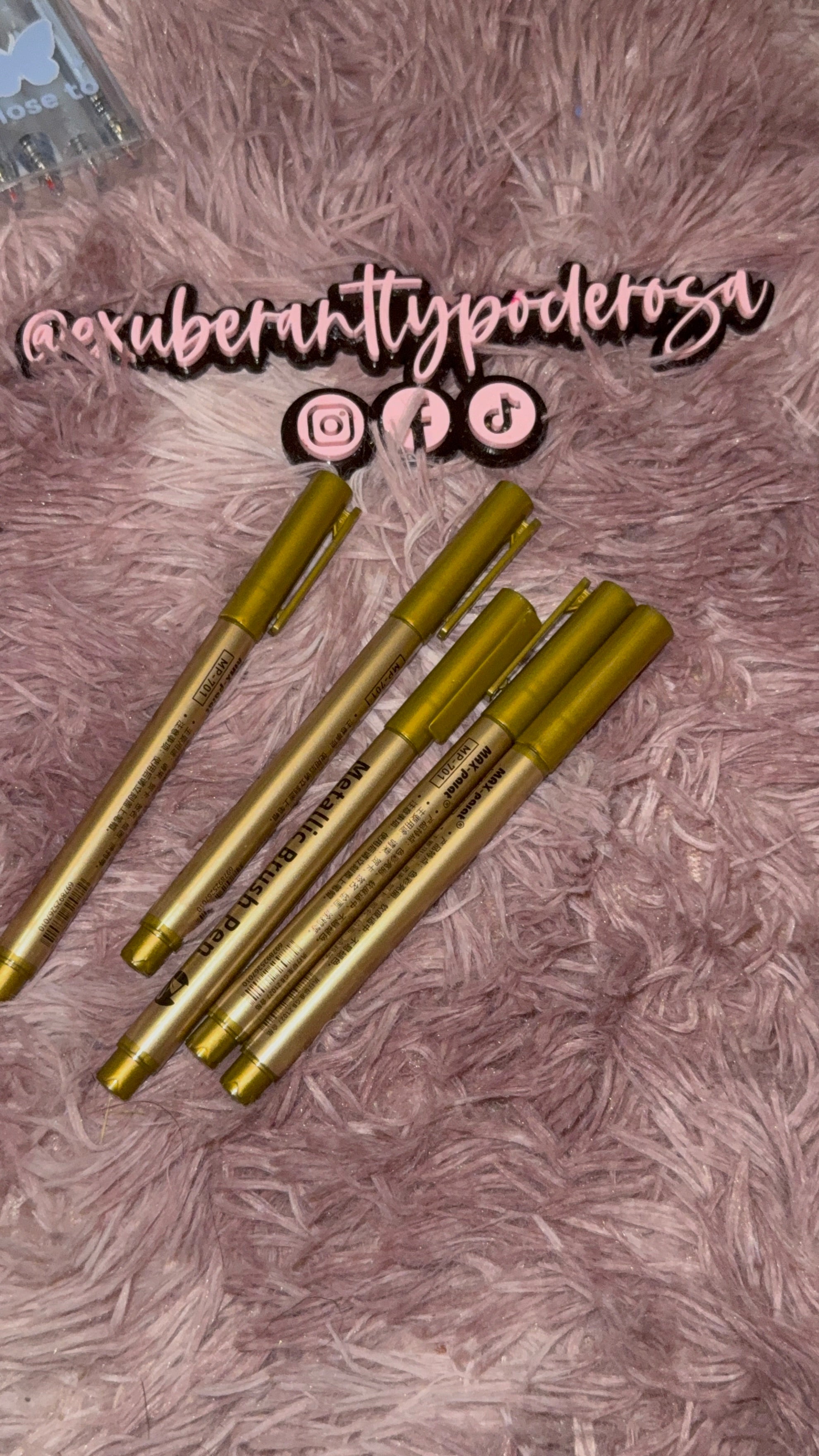 Metallic Gold Pens
