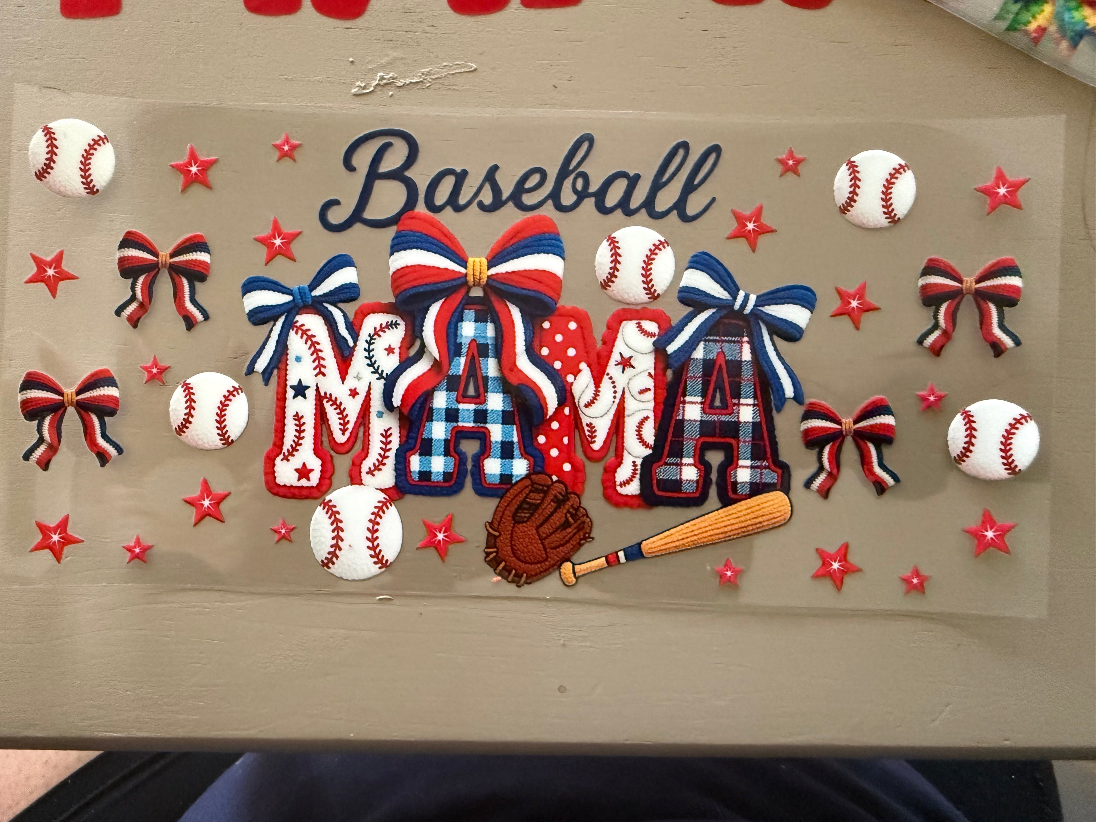 Baseball Mama Sticker