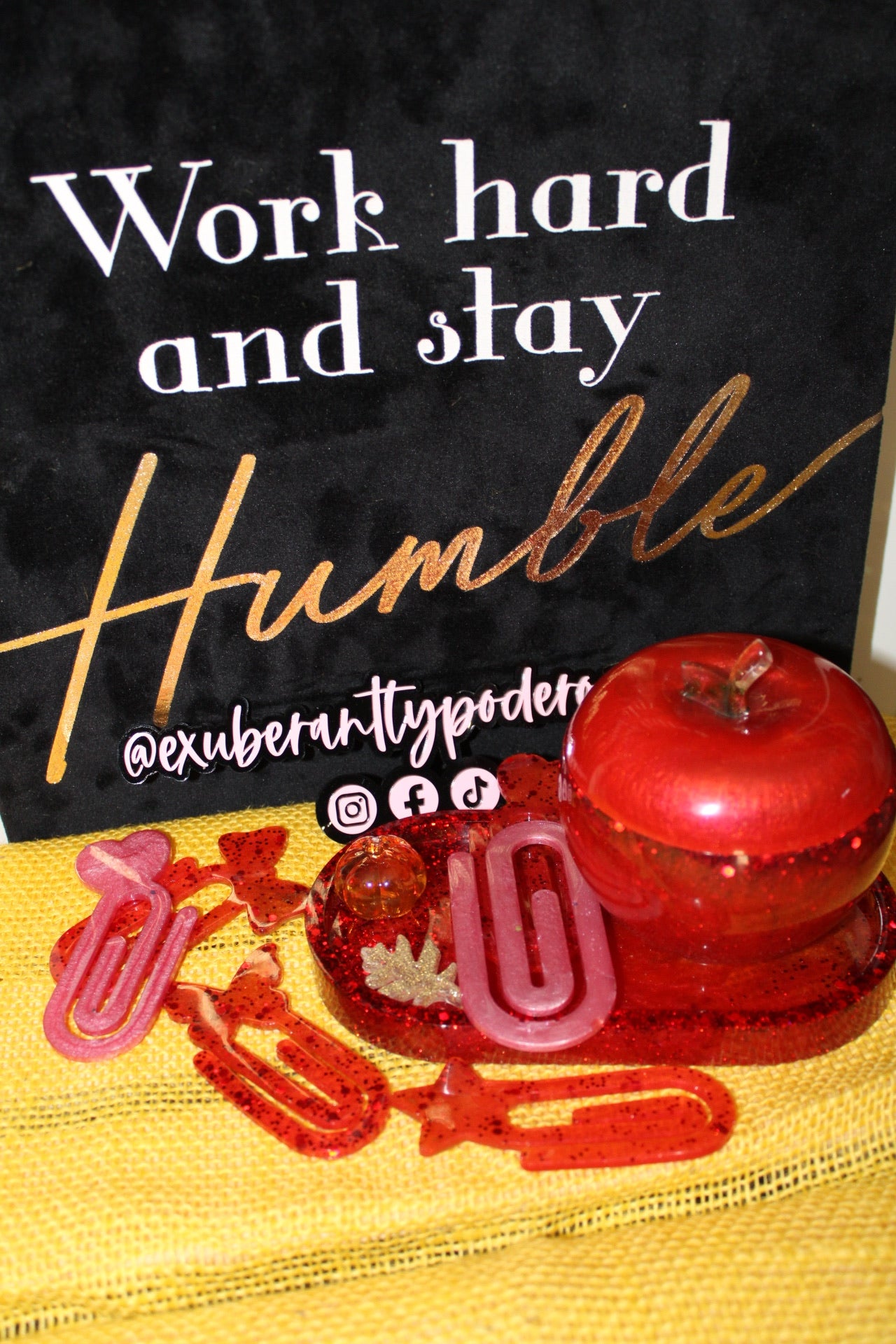 Teachers Candy Apple Tray Set