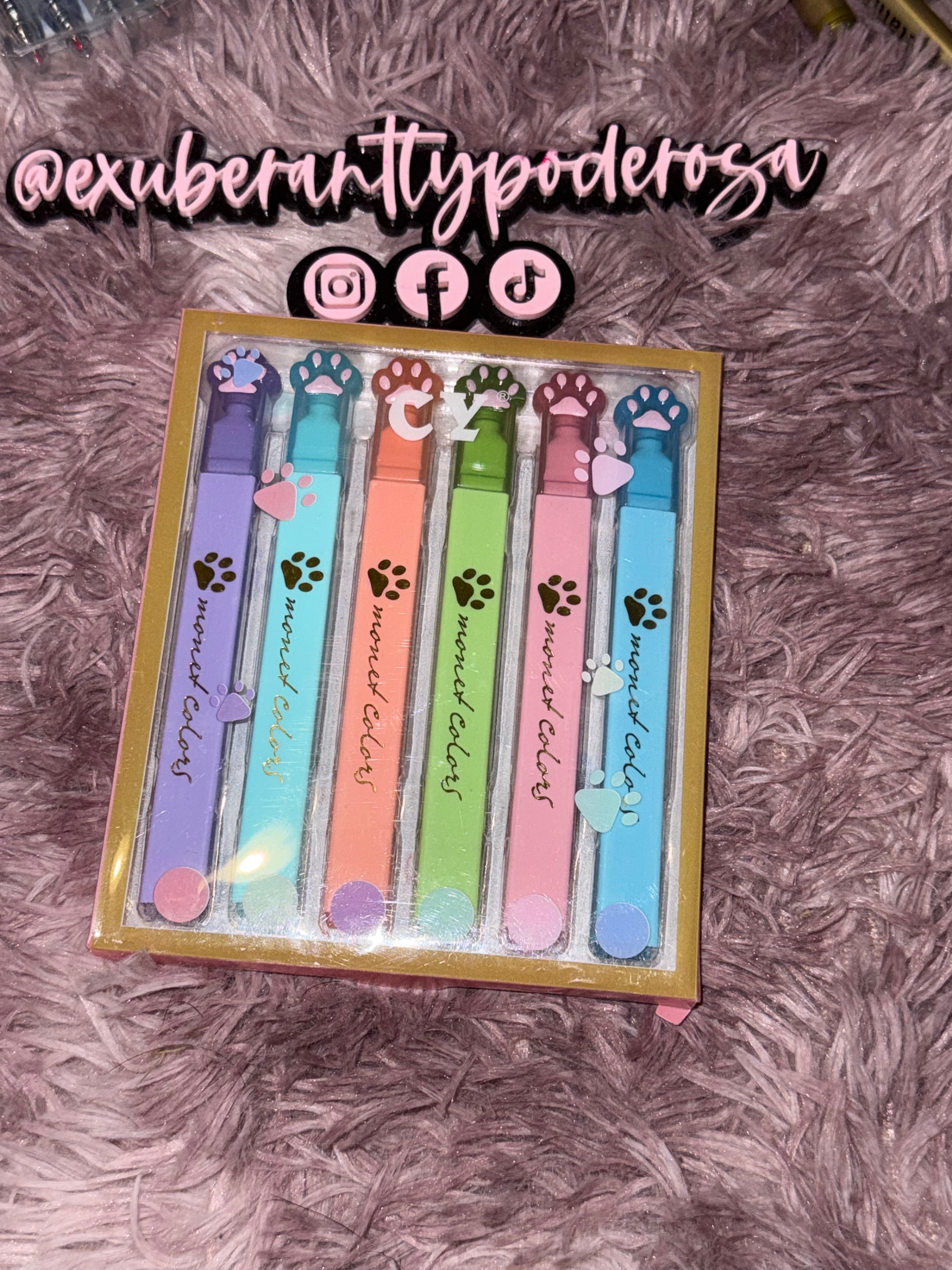 6 pack Paw Cover Highlighter