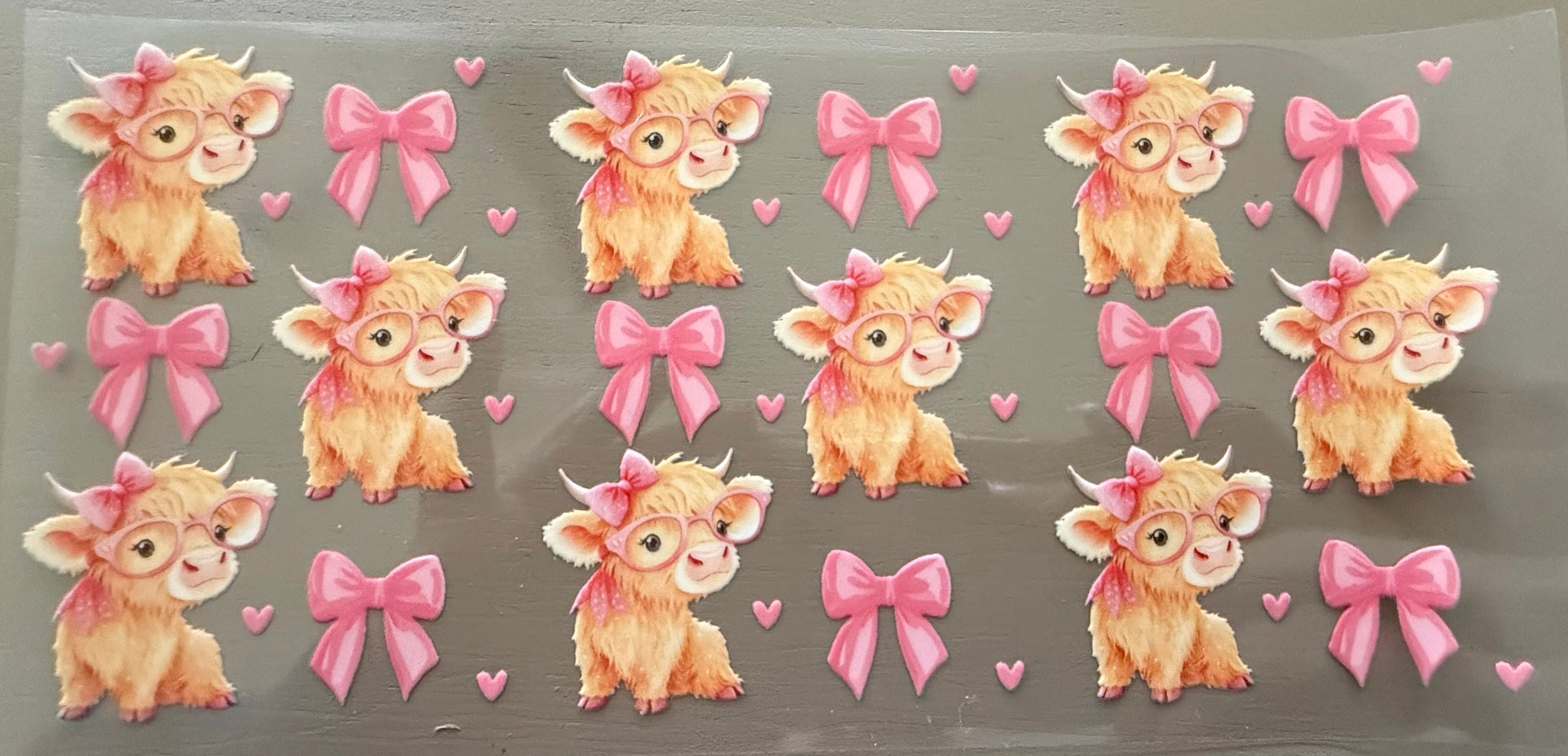 Highland Cows and Pink Bows